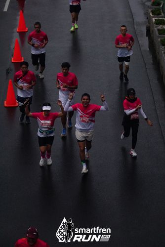 Race photo from Smartfren Run 2024