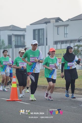 Race photo from BAF LIONS RUN 2024