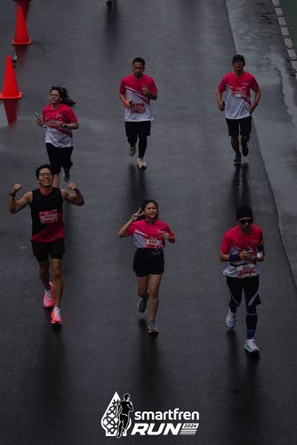 Race photo from Smartfren Run 2024