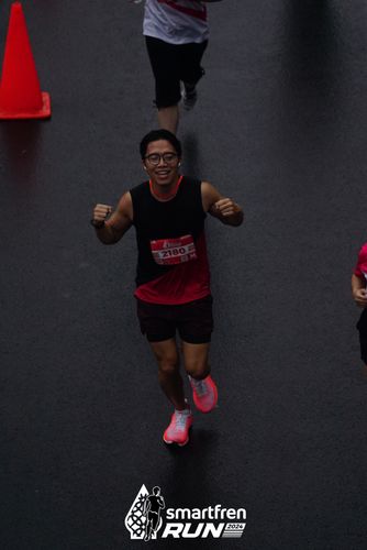 Race photo from Smartfren Run 2024