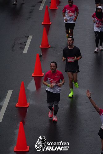 Race photo from Smartfren Run 2024