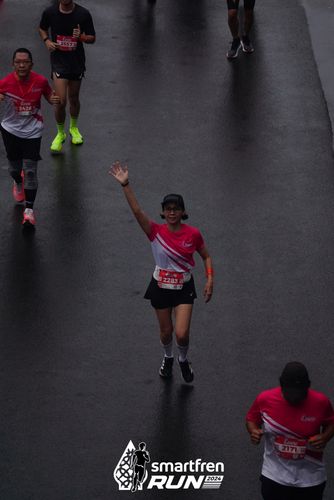 Race photo from Smartfren Run 2024
