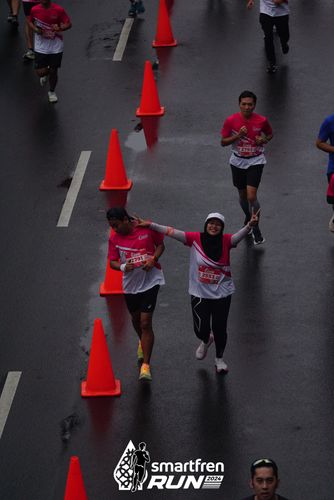 Race photo from Smartfren Run 2024