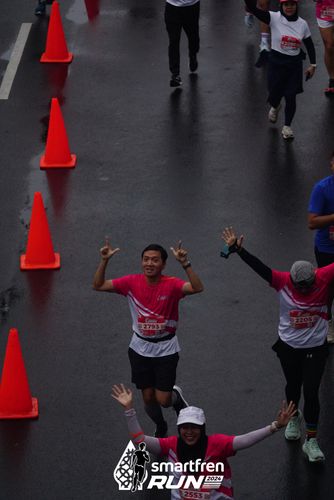 Race photo from Smartfren Run 2024