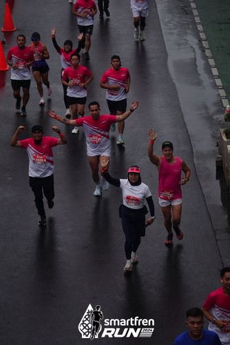Race photo from Smartfren Run 2024