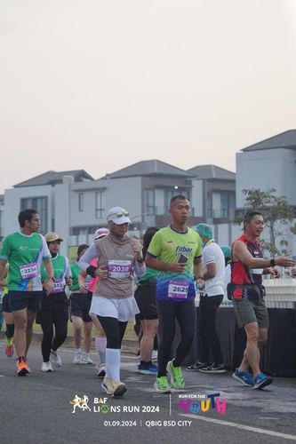 Race photo from BAF LIONS RUN 2024