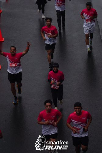 Race photo from Smartfren Run 2024