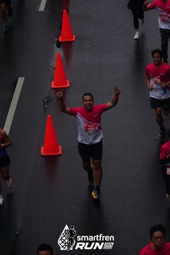 Race photo from Smartfren Run 2024