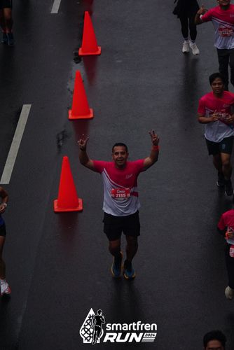 Race photo from Smartfren Run 2024
