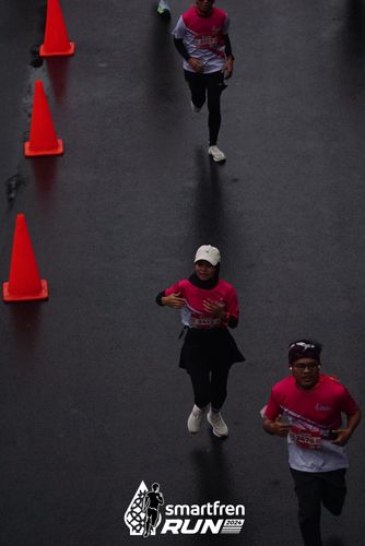 Race photo from Smartfren Run 2024