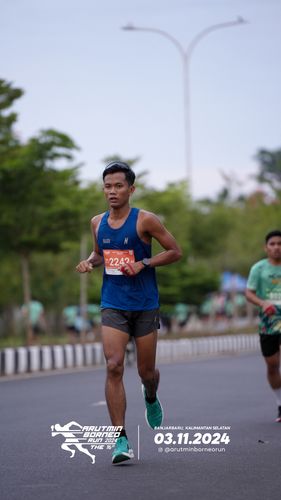 Race photo from Arutmin Borneo Run 2024