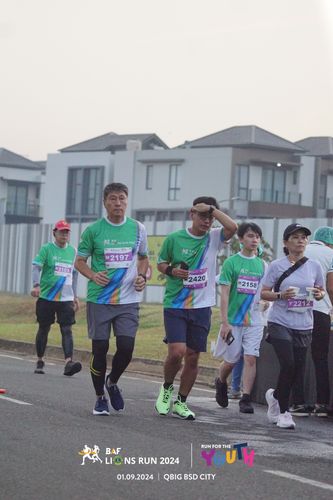 Race photo from BAF LIONS RUN 2024