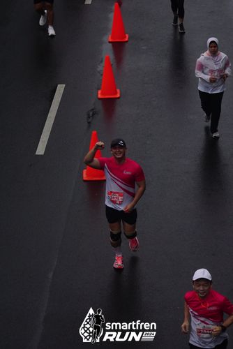 Race photo from Smartfren Run 2024
