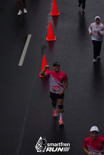 Race photo from Smartfren Run 2024