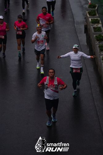 Race photo from Smartfren Run 2024