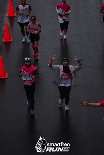 Race photo from Smartfren Run 2024