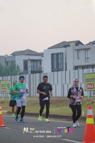 Race photo from BAF LIONS RUN 2024