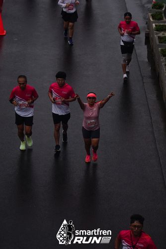 Race photo from Smartfren Run 2024