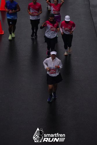 Race photo from Smartfren Run 2024