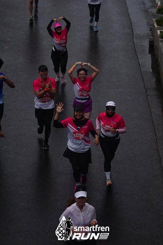 Race photo from Smartfren Run 2024