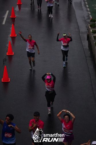 Race photo from Smartfren Run 2024
