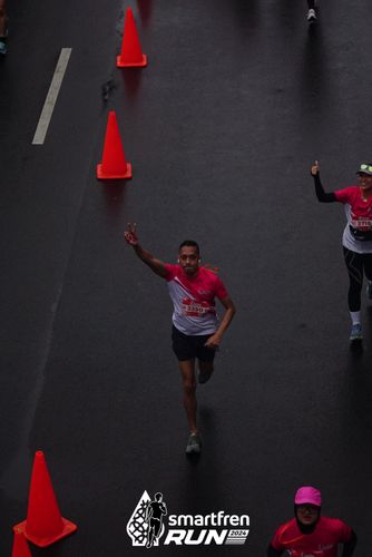 Race photo from Smartfren Run 2024