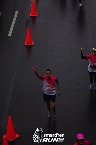 Race photo from Smartfren Run 2024