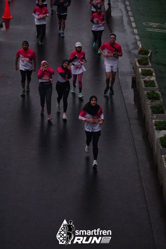 Race photo from Smartfren Run 2024