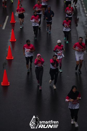 Race photo from Smartfren Run 2024