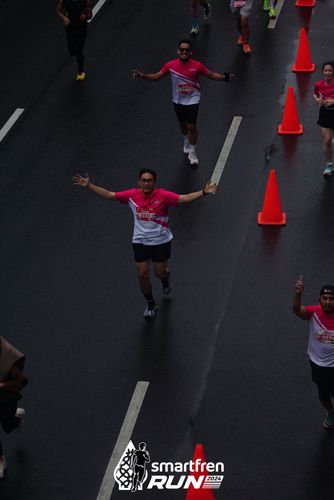 Race photo from Smartfren Run 2024