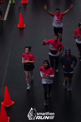 Race photo from Smartfren Run 2024