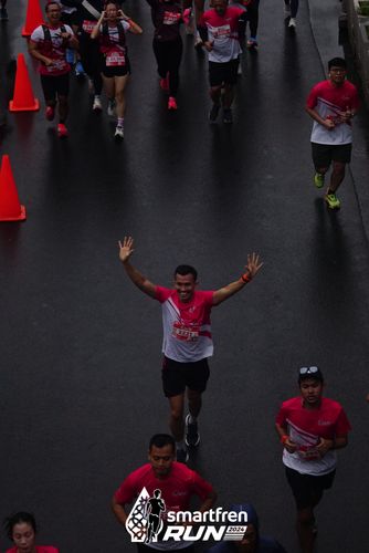 Race photo from Smartfren Run 2024