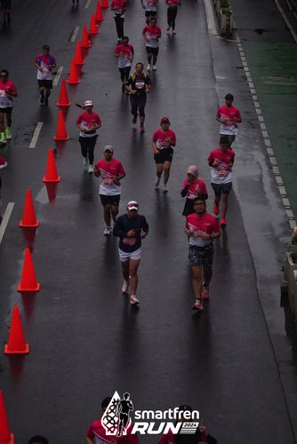 Race photo from Smartfren Run 2024