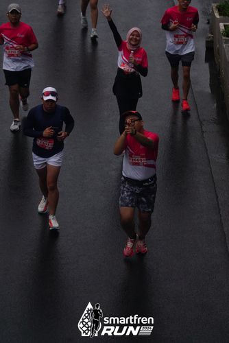 Race photo from Smartfren Run 2024
