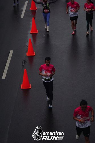 Race photo from Smartfren Run 2024