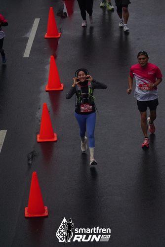 Race photo from Smartfren Run 2024