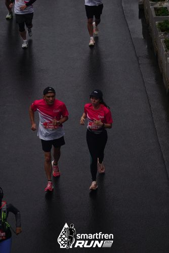 Race photo from Smartfren Run 2024