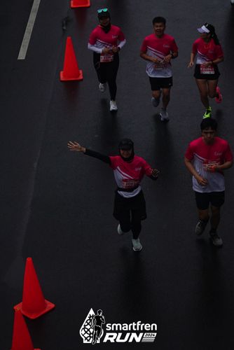 Race photo from Smartfren Run 2024