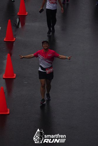 Race photo from Smartfren Run 2024