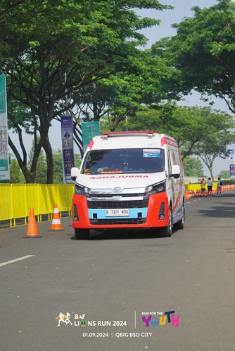 Race photo from BAF LIONS RUN 2024