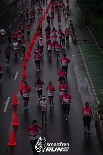 Race photo from Smartfren Run 2024