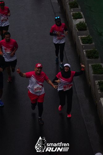 Race photo from Smartfren Run 2024