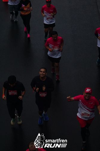 Race photo from Smartfren Run 2024