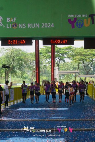 Race photo from BAF LIONS RUN 2024