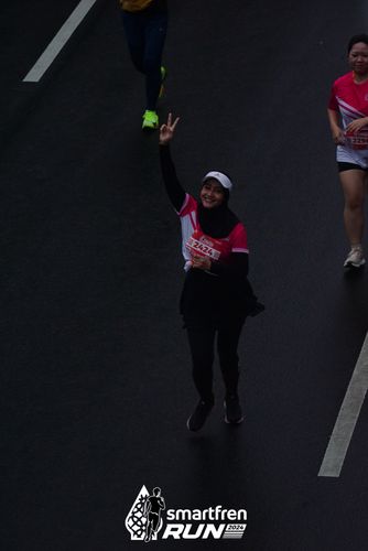 Race photo from Smartfren Run 2024