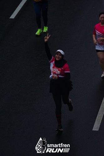 Race photo from Smartfren Run 2024