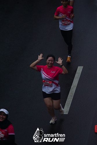 Race photo from Smartfren Run 2024