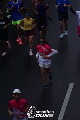 Race photo from Smartfren Run 2024
