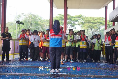 Race photo from BAF LIONS RUN 2024