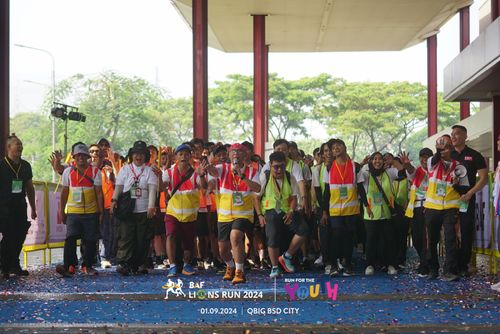 Race photo from BAF LIONS RUN 2024